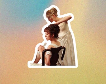 Pride and prejudice Sticker – 3-Inch Sticker Featuring Elizabeth and Jane Bennet