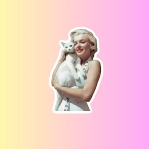 Marilyn Monroe Sticker | Classic actress | Golden age of Hollywood | movie gift