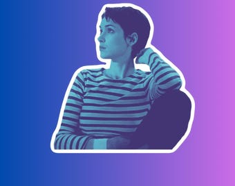 Girl Interrupted Sticker | Movie Sticker |  pop culture   | Winona Ryder Blue sticker