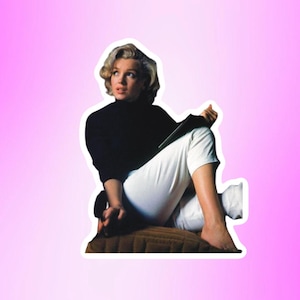 Marilyn Monroe Sticker | Classic actress | Golden age of Hollywood | movie gift