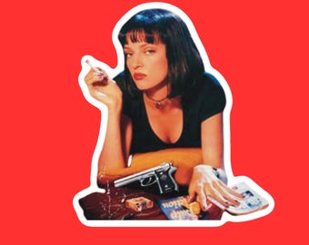 Pulp Fiction Sticker | Movie Sticker | 90s  pop culture | Tarantino film sticker
