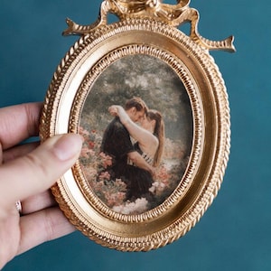 Custom Portrait Engagement Gift for Bridal Shower Present for New Couple Illustration Wedding Memory Display Frame Photo Keepsake Ornament image 4