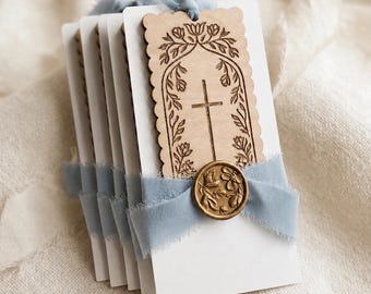 Baby Boy Baptism Party Favor Guest Gift Christening Bookmark Personalized Favor First Communion  Bulk Souvenir Girls Engraved Cross Keepsake