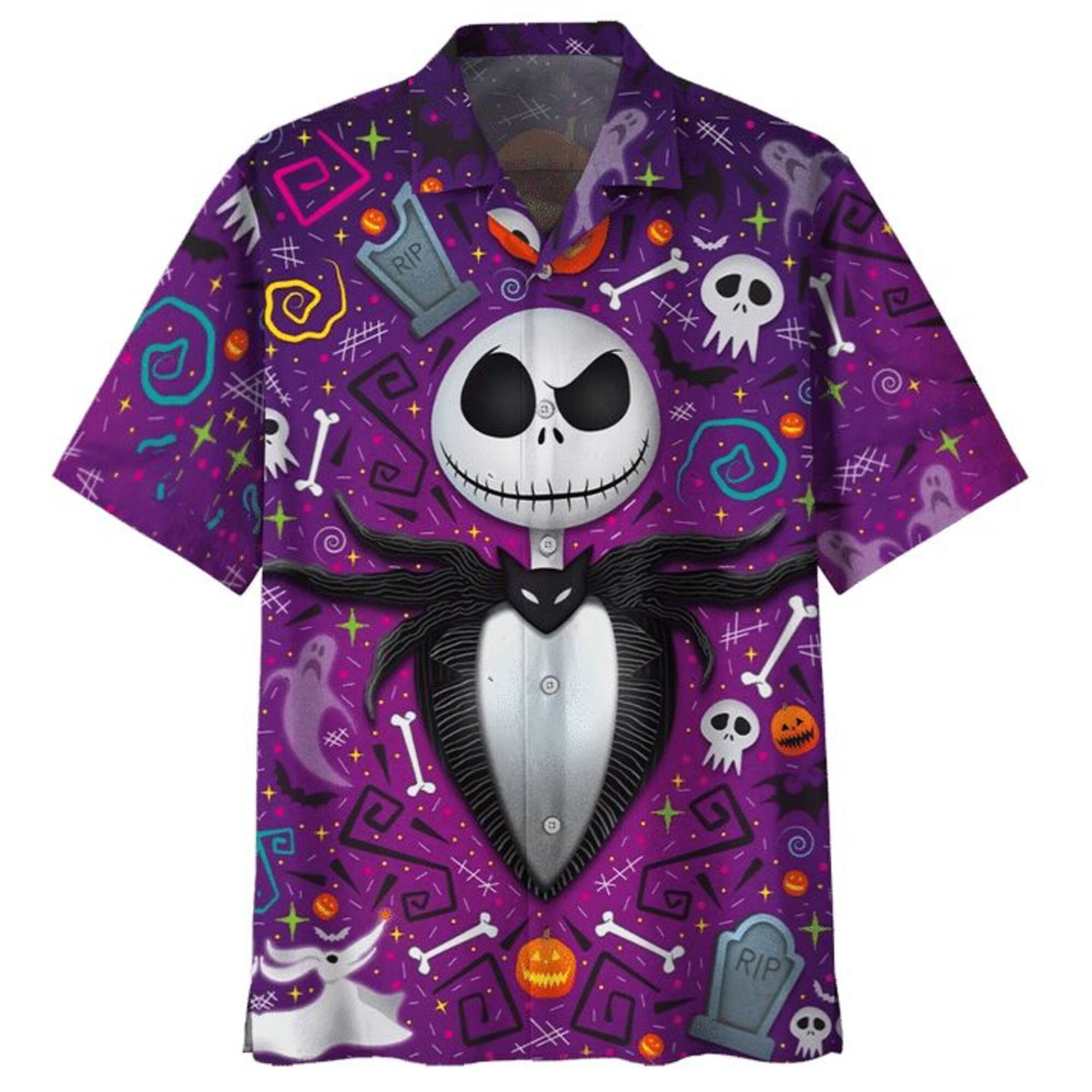 Nightmare Before Christmas Jack Skellington, Cosplay Party Hawaiian Shirt Nightmare Before Christmas Jack Skellington, Cosplay Party Hawaiian Shirt
