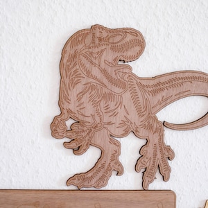 Archivo SVG de T-Rex: Diseño de dinosaurio cortado con láser para Cricut, Glowforge y xTool (descarga digital)