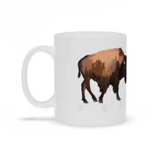 Born To Roam Bison American Buffalo Coffee Mug Or Tea Mug 11oz Or 15oz image 7