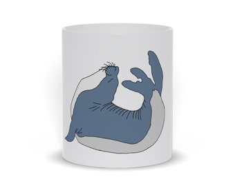 Yoga Circle Of Seal Mug - 15oz Or 11oz