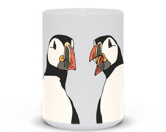 Chattering Atlantic Puffin Mug  - 11oz or 15oz mug