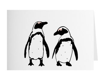 African Penguin Greeting Card - Single Or Set - Blank Inside