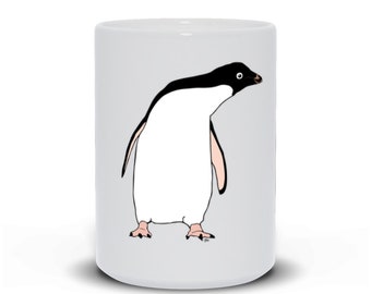 Fun, Goofy Adelie Penguin Mug - 11oz & 15oz