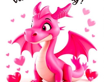 16 Cute Dragon Valentine Printable Cards | Kids Valentine Pass