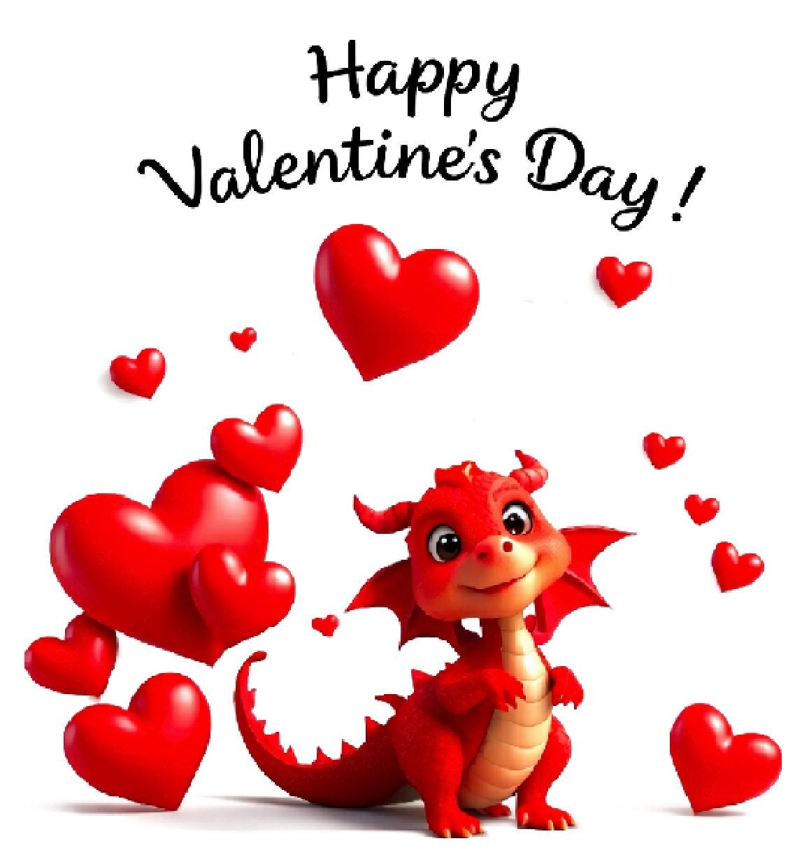 16 Cute Dragon Valentine Printable Cards | Kids Valentine Pass