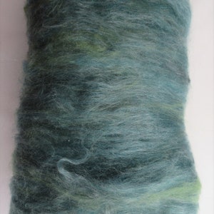 SPRUCE Art Batt -  Kid Mohair   Alpaca    Angelina    Fine Wools    Silk   ~3.2 oz
