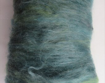 SPRUCE Art Batt -  Kid Mohair   Alpaca    Angelina    Fine Wools    Silk   ~3.2 oz