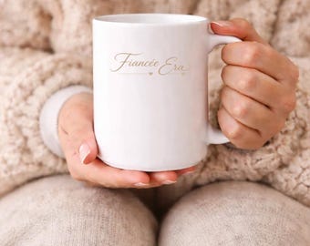Personalized Wedding Mug, Custom Couple Coffee Mug with Names & Date, Bride Gift, Engagement Gift, Newlywed Keepsake