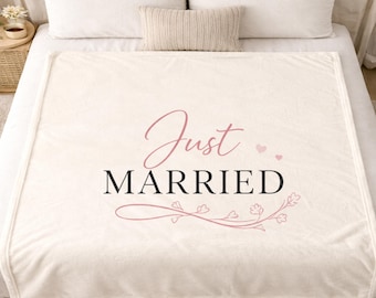 Manta de recién casados, regalo de boda personalizado, manta para recién casados, recuerdo de boda, regalo para novios, manta personalizada