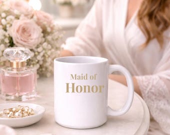 Personalized Wedding Mug, Custom Couple Coffee Mug with Names & Date, Bride Gift, Engagement Gift, Newlywed Keepsake