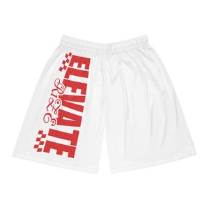 Elevate Your Game Basketball Shorts, Sportswear, Activewear for Men, Comfortable Athletic Shorts, Summer Sports Shorts