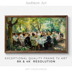 TV Art | Cottage Vibes Garden Feast Vintage Oil Painting | Artwork for Samsung The Frame, HISENSE Canvas, TCL NXTFrame, 4K, 8K | T012