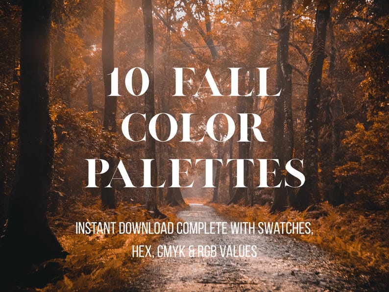 Autumn Color Palette Bundle | 10 Hex Codes for Canva (digital Download ...
