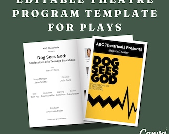 Editable Canva Program/playbill Booklet Template - Etsy