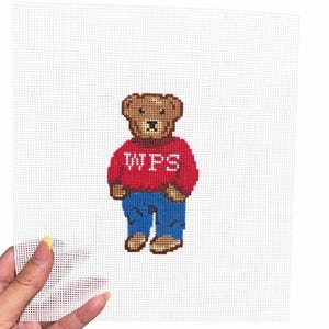 arkansas bear needlepoint canvas
