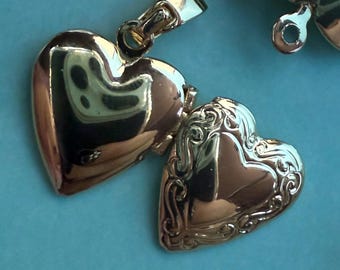 18k Gold Plated Heart Lockets