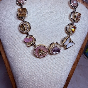 Y2K Heart & Butterfly Choker Necklace
