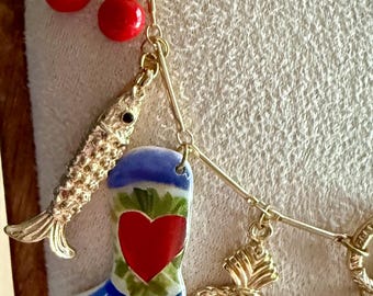 Ceramic Charm Necklace