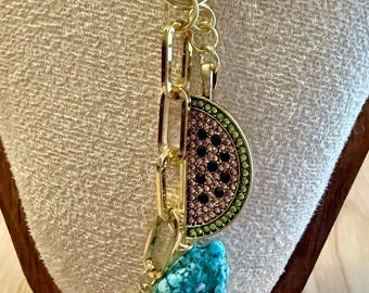 Watermelon pendant necklace