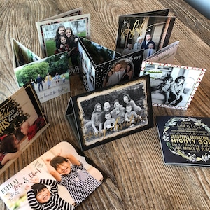 AANGEPASTE kerstkaarten · Op maat gemaakte kerstfotokaarten Ontworpen voor jouw foto's · Professioneel gedrukt en GEWELDIGE kwaliteit