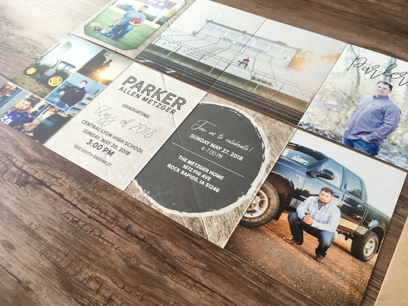 Folded Graduation Cards Graduation Announcements Etsy