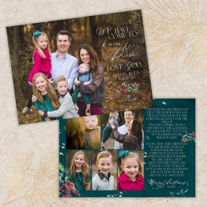 Kerstfotokaarten · Kerstkaarten 1 Johannes 4:16 · 6 foto's · Gepersonaliseerde familie-updatekaart
