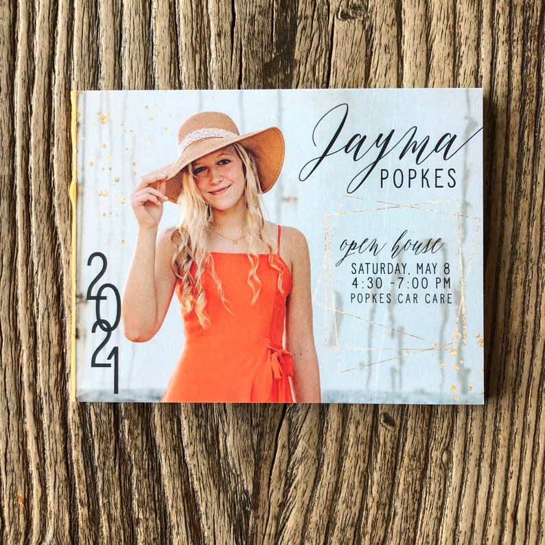 Photo Tear off Graduation Notepad Invitations · Big Photo Graduation ...