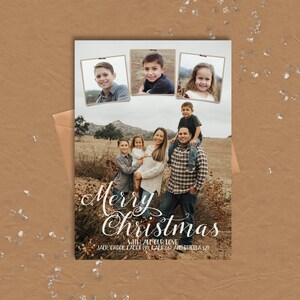 Cartões de Natal · Cartão de Natal Rústico · Cartão de Natal com 4 fotos · Cartões de Natal Digitais
