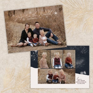 Cartoline fotografiche Gioia di Natale · Cartoline natalizie / Cartoline fotografiche cristiane dei Re Magi delle vacanze · Design personalizzato
