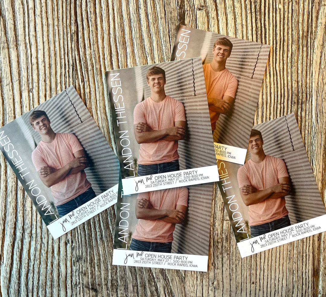 Modern Simple Tear off Graduation Notepad Invitations 1 Photo ...