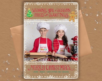 Sweet Christmas Baking Card · Wishing You a Season Filled With Sweetness · Christmas Cookie Photo Cards · Fun & Unique Holiday Cards