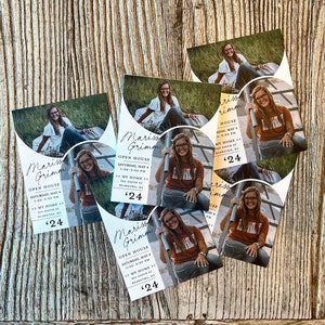 Graduation Invitations Tear off Notepad · Double Arch · 2 Photo ...