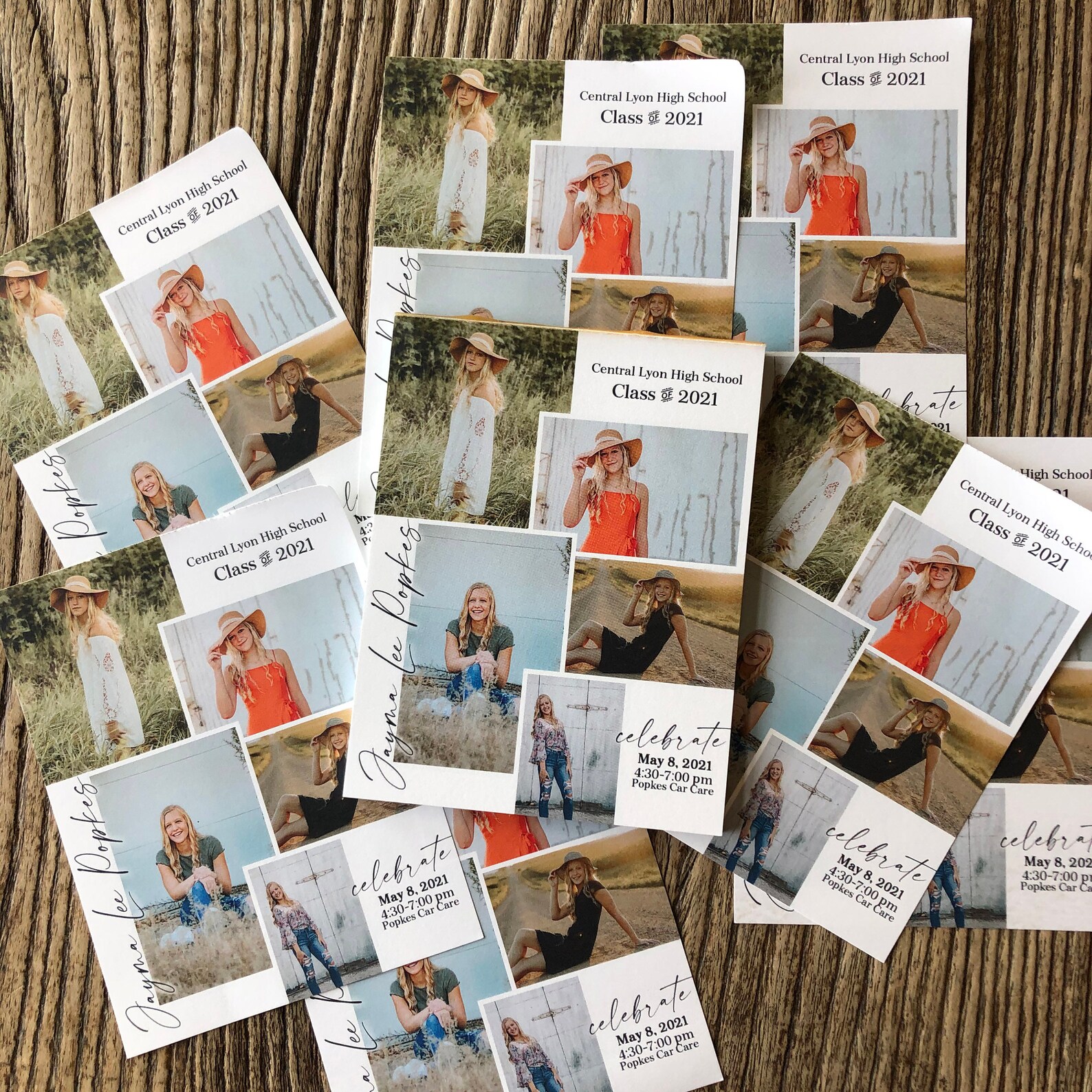5 Photo Graduation Tear off Invitations · Notepad Graduation ...