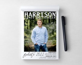 Graduation Announcements Tear Off Notepad Invitations · Custom Graduation Invitations