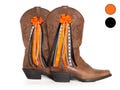 Orange and Black College GameDay Boot Bows | GameDay Accessory