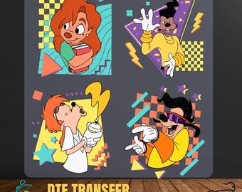 90s Goofy Movie DTF Transfer – Retro Cartoon Iron On Print