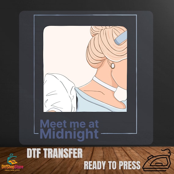 Meet Me at Midnight DTF Transfer: Vibrant Colors, Stretchable Design