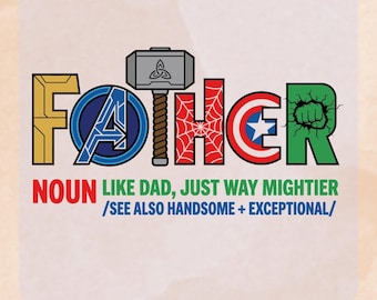 Superpapá Padre Listo para Transferir, Superhéroe Vengadores Papá Listo para Presionar, Poderoso Día del Padre Termo para Almohadas Bolsas de Lona Camiseta Regalo para Él