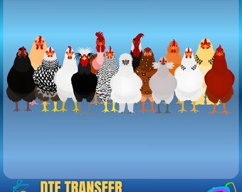 Western Mama Chicken DTF Transfer: Ready To Press Design