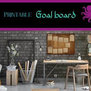 Printable planner board for gamers, Medieval Quest Inspired Personalized Board, downloadable productivity tool