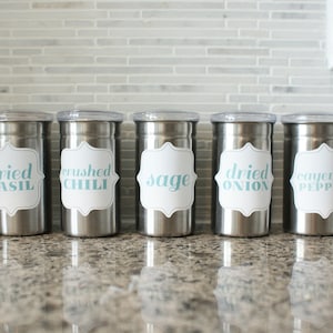 Printable Kitchen Spice Labels - 24 Labels for your Spice Pantry