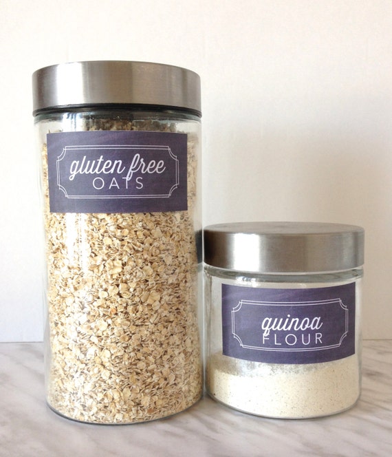 Chalkboard Healthy Pantry Labels Collection Etsy