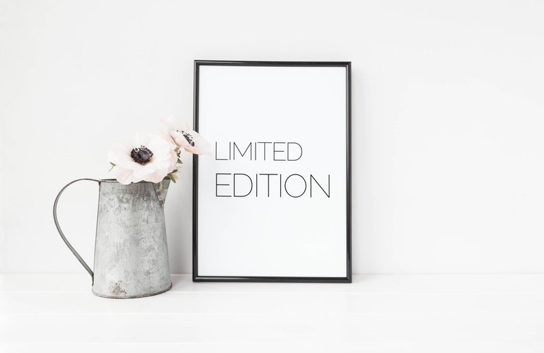 Limited Edition Printable Typography Art Print image 1